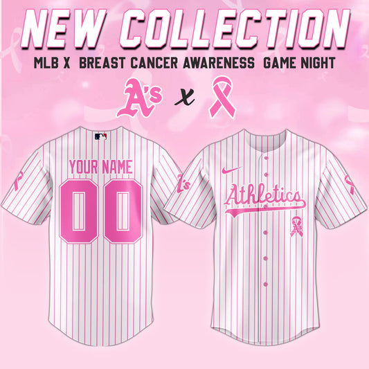 Athletics x Breast Cancer Awareness Game Night Jersey Editons Limited