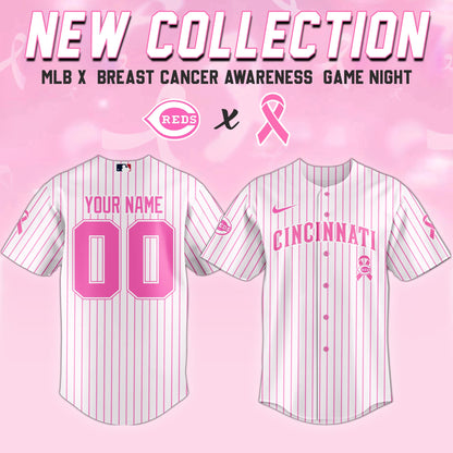 Cincinnati Reds x Breast Cancer Awareness Game Night Jersey Editons Limited
