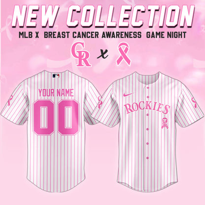 Colorado Rockies x Breast Cancer Awareness Game Night Jersey Editons Limited