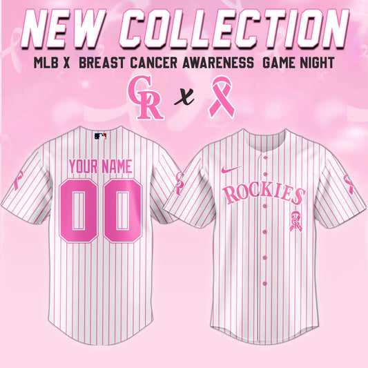 Colorado Rockies x Breast Cancer Awareness Game Night Jersey Editons Limited