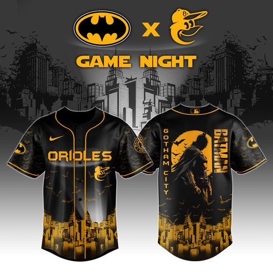 Baltimore Orioles x DC Batman Game Night Special Edition Jersey