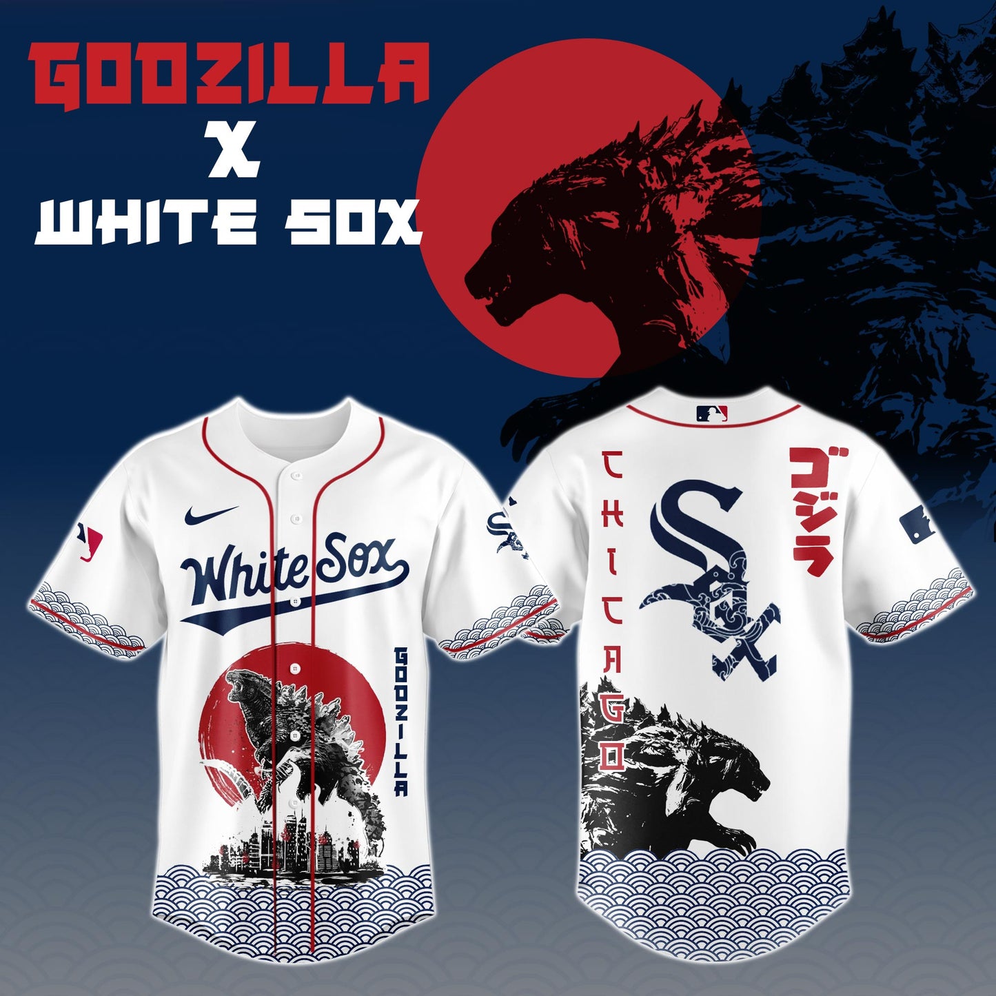 Godzilla x Chicago White Sox Japan Edition Jersey 2025
