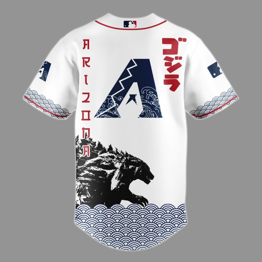 Godzilla x Arizona Diamondbacks Japan Edition Jersey 2025