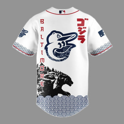 Godzilla x Baltimore Orioles Japan Edition Jersey 2025