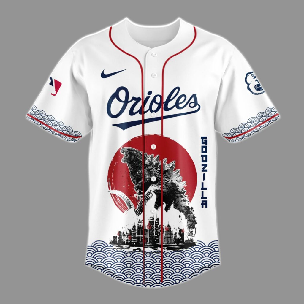 Godzilla x Baltimore Orioles Japan Edition Jersey 2025