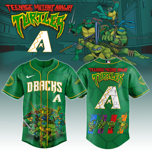 Arizona Diamondbacks x Ninja Turtles Night Game Limited Edition Jersey 2025