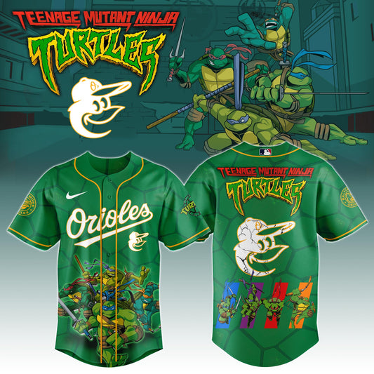 Baltimore Orioles x Ninja Turtles Night Game Limited Edition Jersey 2025