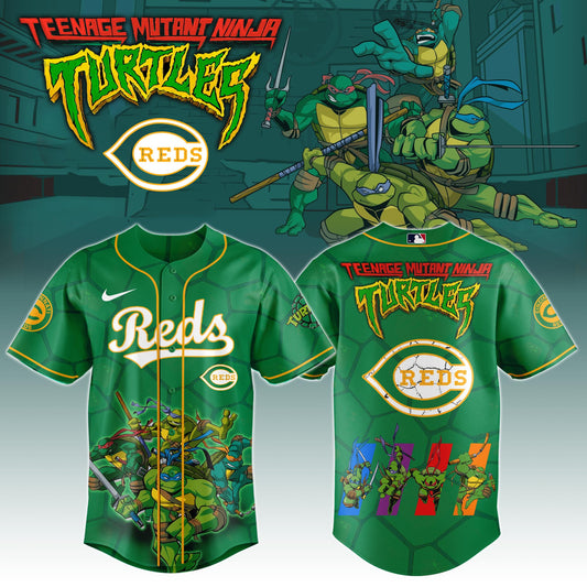 Cincinnati Reds x Ninja Turtles Night Game Limited Edition Jersey 2025