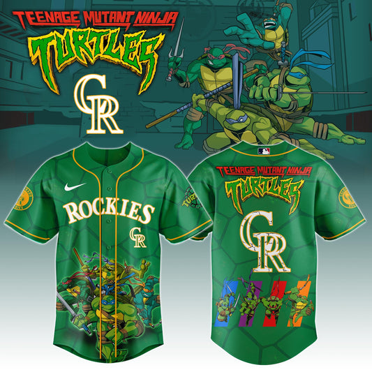Colorado Rockies x Ninja Turtles Night Game Limited Edition Jersey 2025