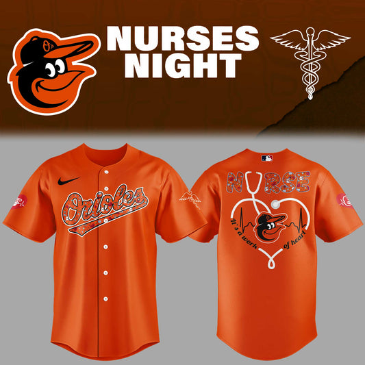 Baltimore Orioles NURSES NIGHT Limited Edition Jersey
