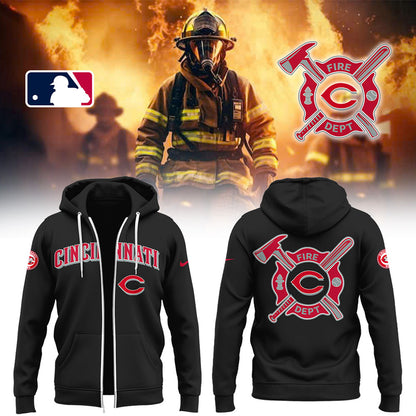 Reds x Firefighter Appreciation Night Zip Hoodie