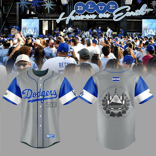 Dodgers Salvadoran Heritage Night Salvador Jersey