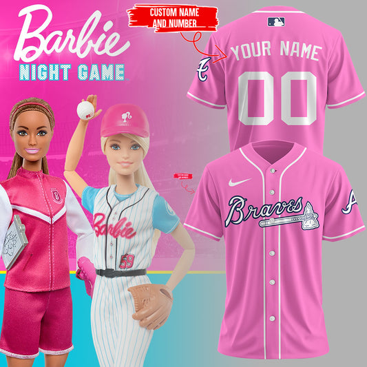 Atlanta Braves MLB Limited Barbie Custom Jersey