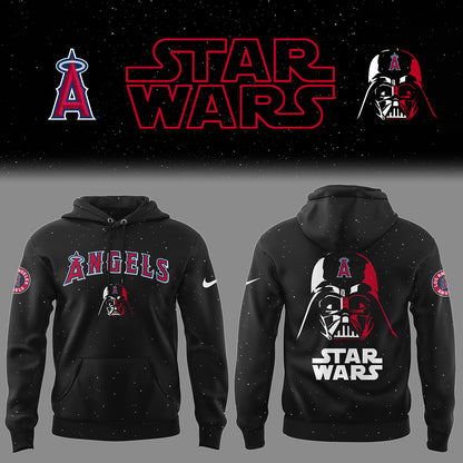 Angels Baseball 2025 Limited “Angels x Stars Wars” Black Hoodie
