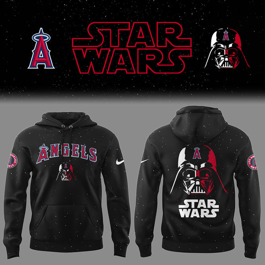 Angels Baseball 2025 Limited “Angels x Stars Wars” Black Hoodie