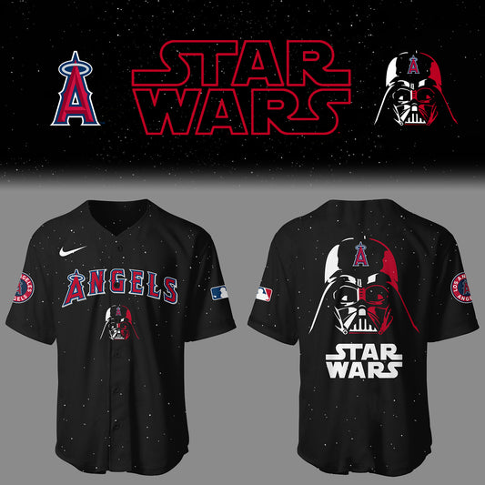 Angels Baseball 2025 Limited “Angels x Stars Wars” Black Jersey