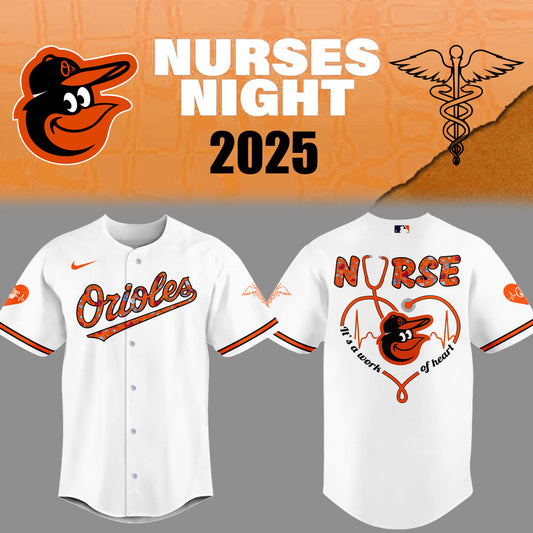 Baltimore Orioles NURSES NIGHT Limited Edition Jersey