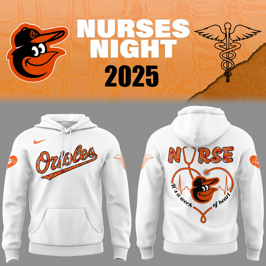 Baltimore Orioles NURSES NIGHT Limited Edition Hoodie