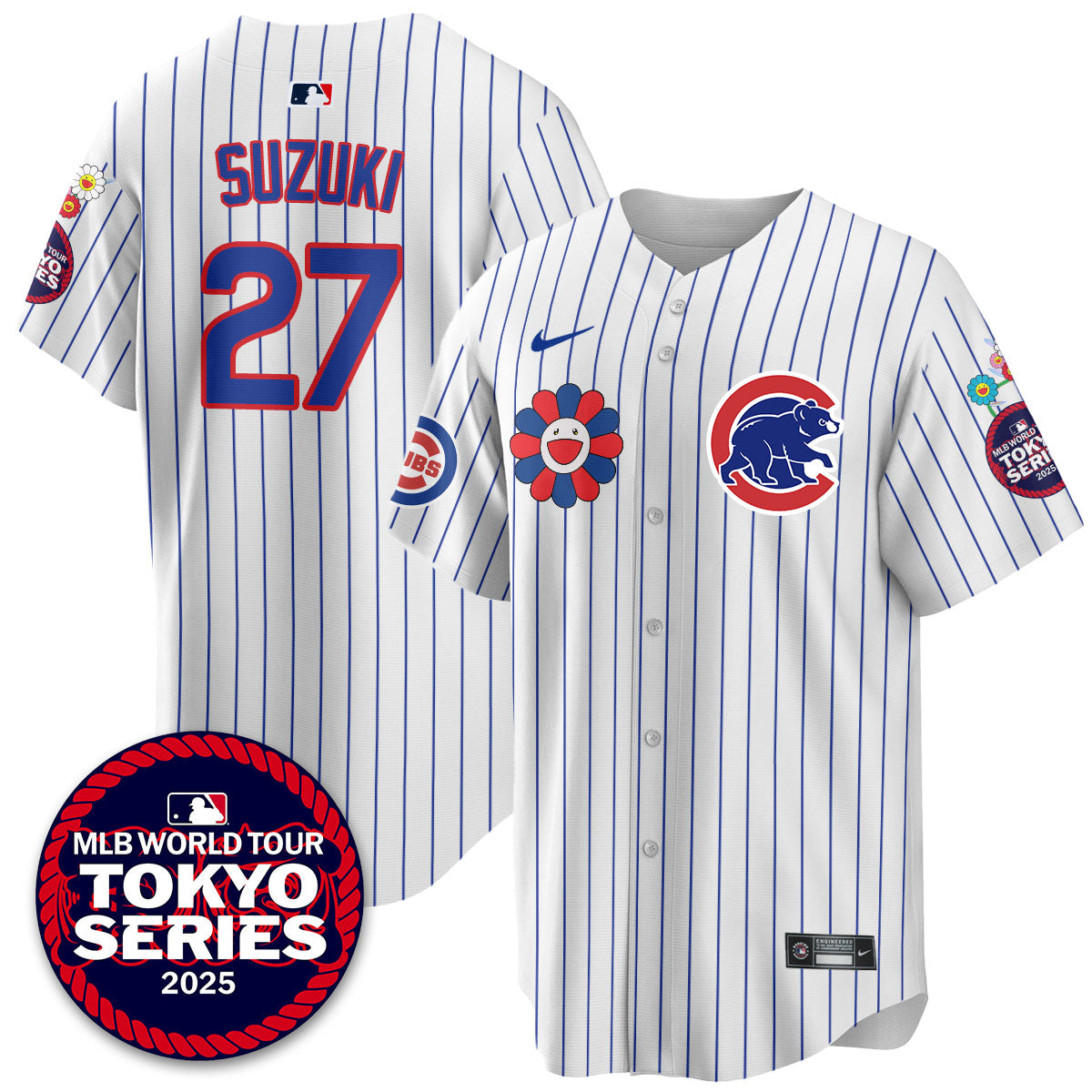 Chicago Cubs Tokyo Series 2025 Vapor Premier Limited Jersey - Stitched