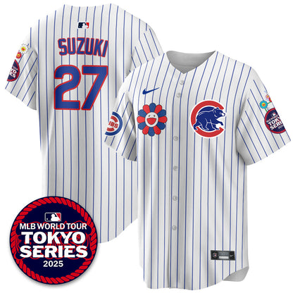 Chicago Cubs Tokyo Series 2025 Vapor Premier Limited Jersey - Stitched