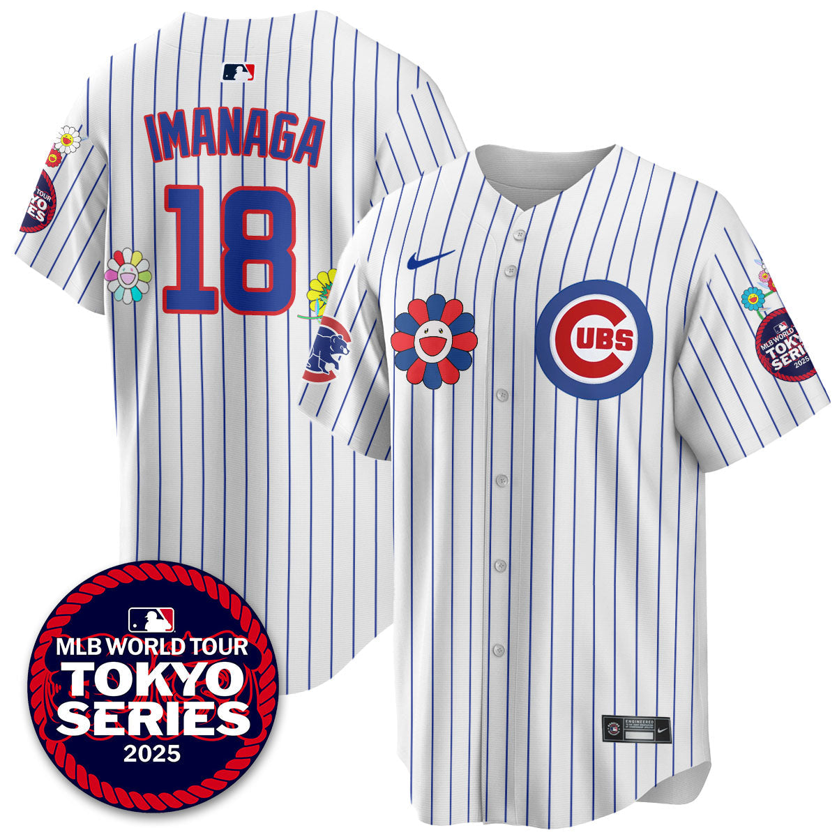 Chicago Cubs Tokyo Series 2025 Vapor Premier Limited Jersey - Stitched