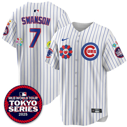 Chicago Cubs Tokyo Series 2025 Vapor Premier Limited Jersey - Stitched
