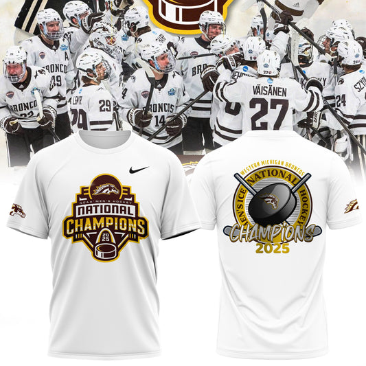 Western Michigan Broncos men’s ice hockey National Champions 2025 Tshirt