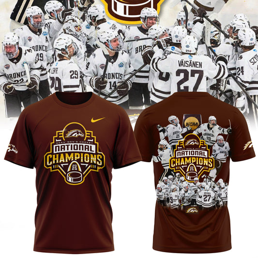 Western Michigan Broncos men’s ice hockey National Champions 2025 Tshirt