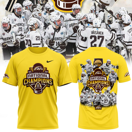 Western Michigan Broncos men’s ice hockey National Champions 2025 Tshirt
