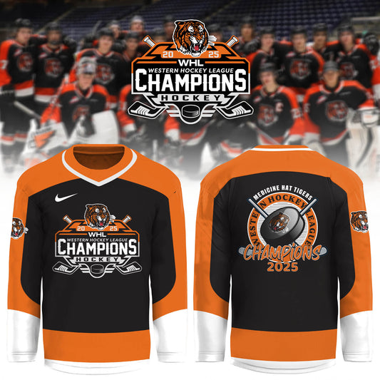 Medicine Hat Tigers – Western Hockey League Champions 2025 Jersey