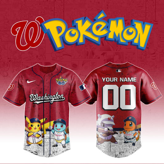 Washington Nationals x Pokémon Go Baseball Jersey Editions Limited
