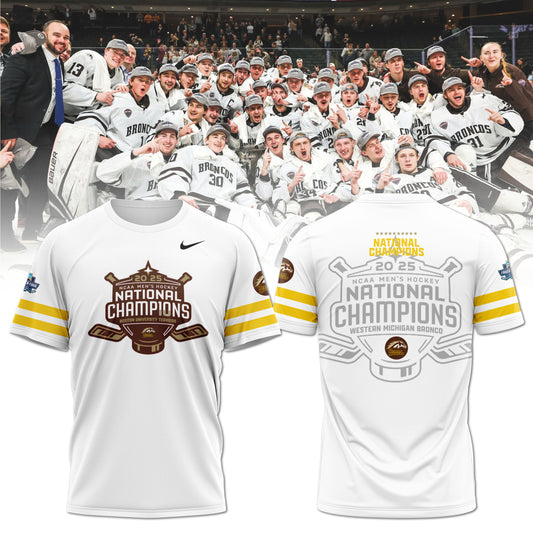 Western Michigan Broncos men’s ice hockey National Champions 2025 Tshirt