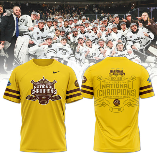 Western Michigan Broncos men’s ice hockey National Champions 2025 Tshirt
