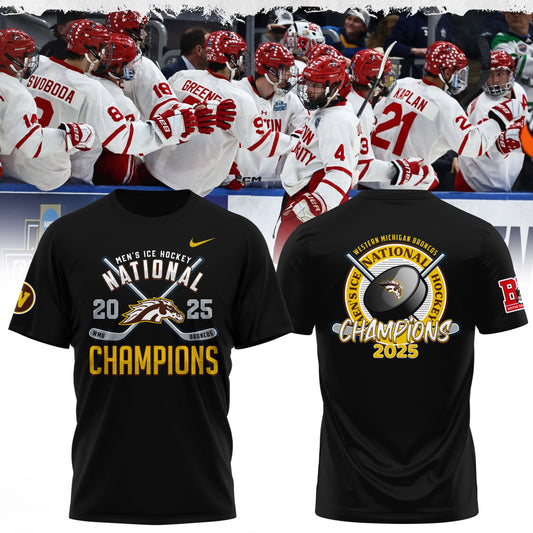 Western Michigan Broncos men’s ice hockey National Champions 2025 Tshirt