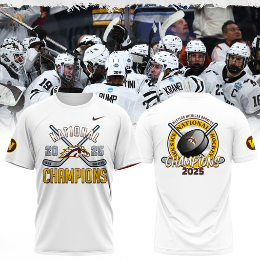 Western Michigan Broncos men’s ice hockey National Champions 2025 Tshirt