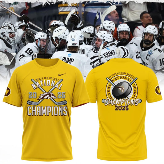 Western Michigan Broncos men’s ice hockey National Champions 2025 Tshirt