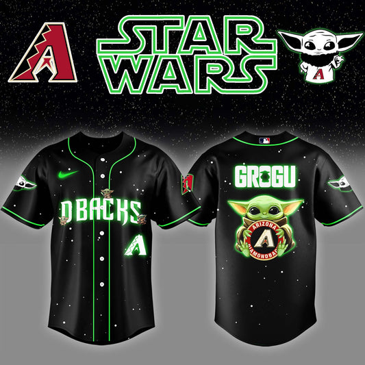 Arizona Diamondbacks x Stars Wars Grogu Night Baseball Jersey Editions Limited