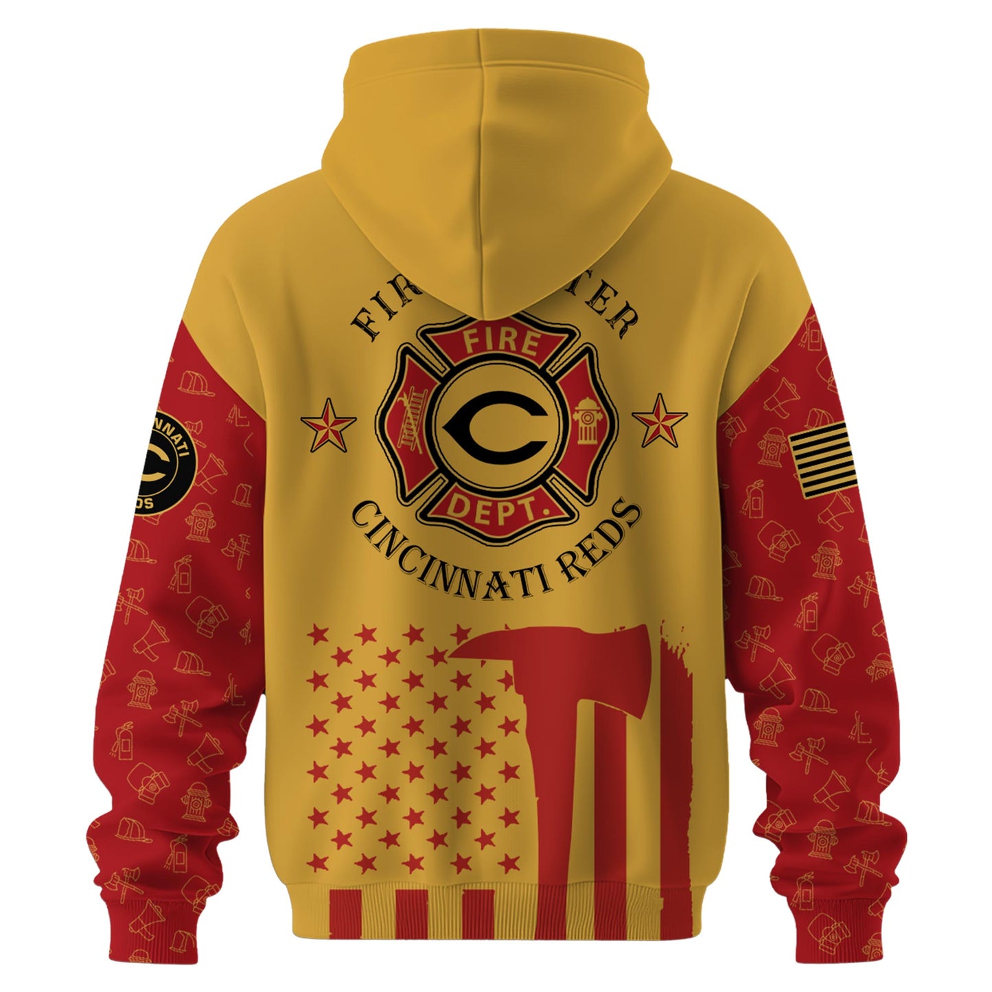 Cincinnati Reds MLB x Firefighter Appreciation Night Special Edition Hoodie 2025