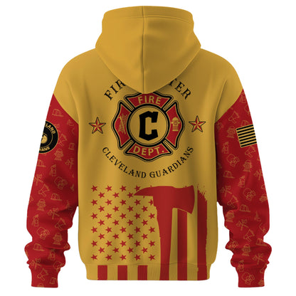 Cleveland Guardians MLB x Firefighter Appreciation Night Special Edition Hoodie 2025