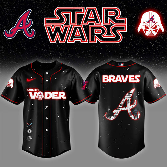 Atlanta Braves x Stars Wars Darth Vader Night Baseball Jersey Editions Limited