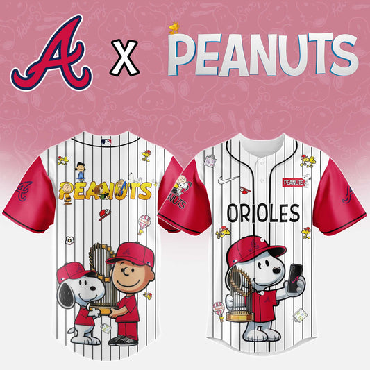 Atlanta Braves x Peanuts Night 2025 Baseball Jersey Editions Limited