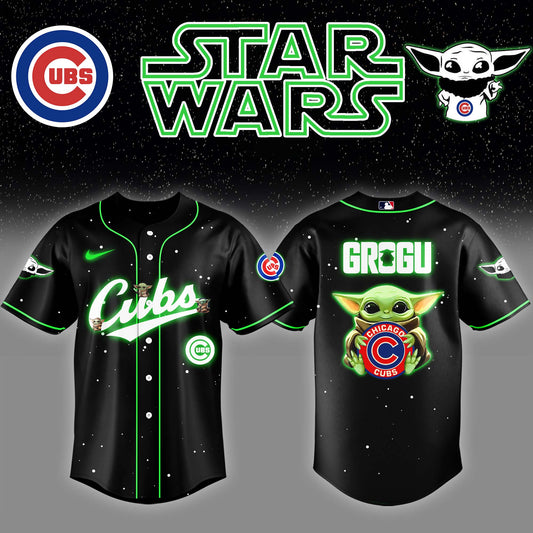 Chicago Cubs x Stars Wars Darth Grogu Baseball Jersey Editions Limited