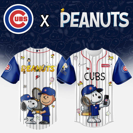 Chicago Cubs x Peanuts Night 2025 Baseball Jersey Editions Limited