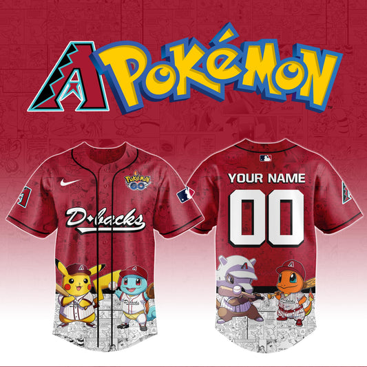 Arizona Diamondbacks x Pokémon Go Baseball Jersey Editions Limited