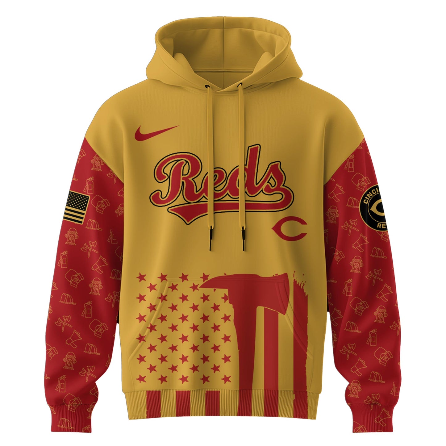 Cincinnati Reds MLB x Firefighter Appreciation Night Special Edition Hoodie 2025