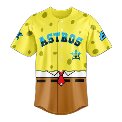 Spongebob x MLB Houston Astros Limited Edition Jersey 2025