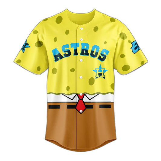 Spongebob x MLB Houston Astros Limited Edition Jersey 2025