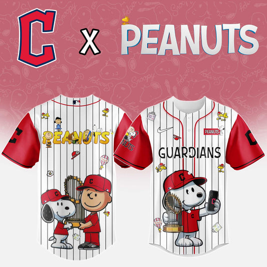 Cleveland Guardians x Peanuts Night 2025 Baseball Jersey Editions Limited