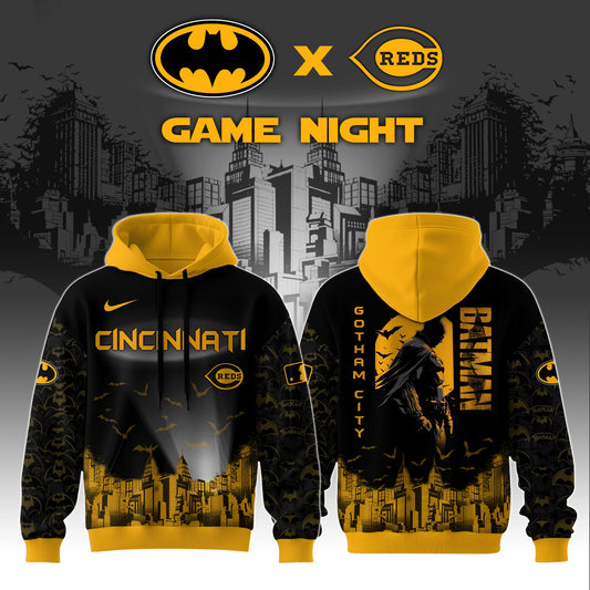 Cincinnati Reds x DC Batman Game Night Special Edition Hoodie