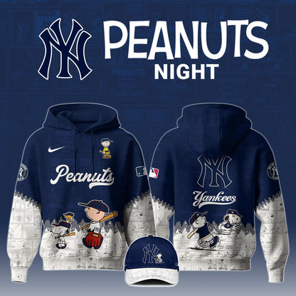 Unisex New York Yankees PEANUTS 75th Anniversary Hoodie Limited Editons